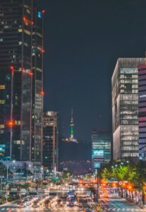 韓国の夜景