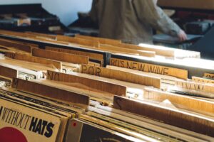 レコード店のレコード