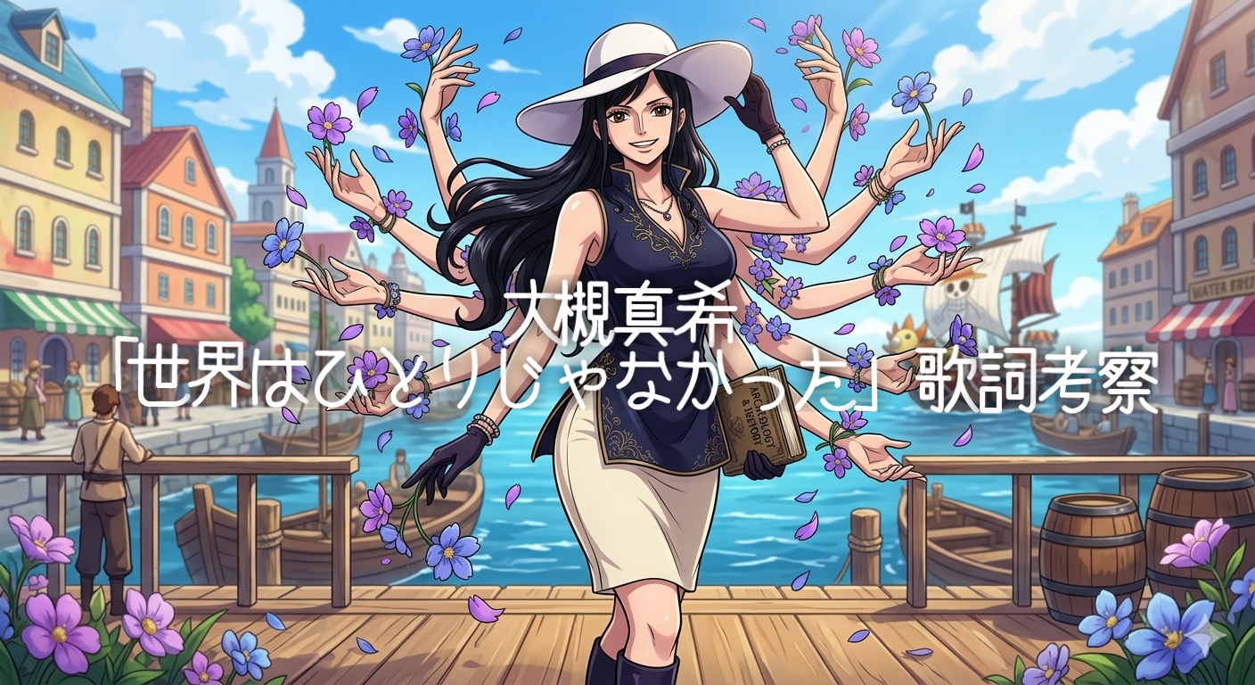 大槻真希「世界はひとりじゃなかった」歌詞考察｜『ONE PIECE』ロビンが見つけた“生きる理由”と仲間という光