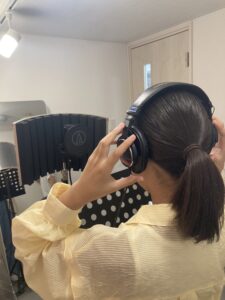 レコーディングするY.Kさん
