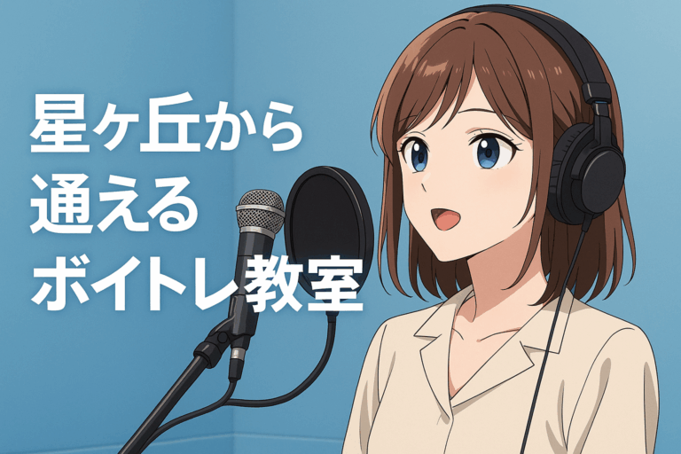 星ヶ丘から通えるボイトレ教室｜駅近で続けやすい環境と専門指導でしっかり上達！