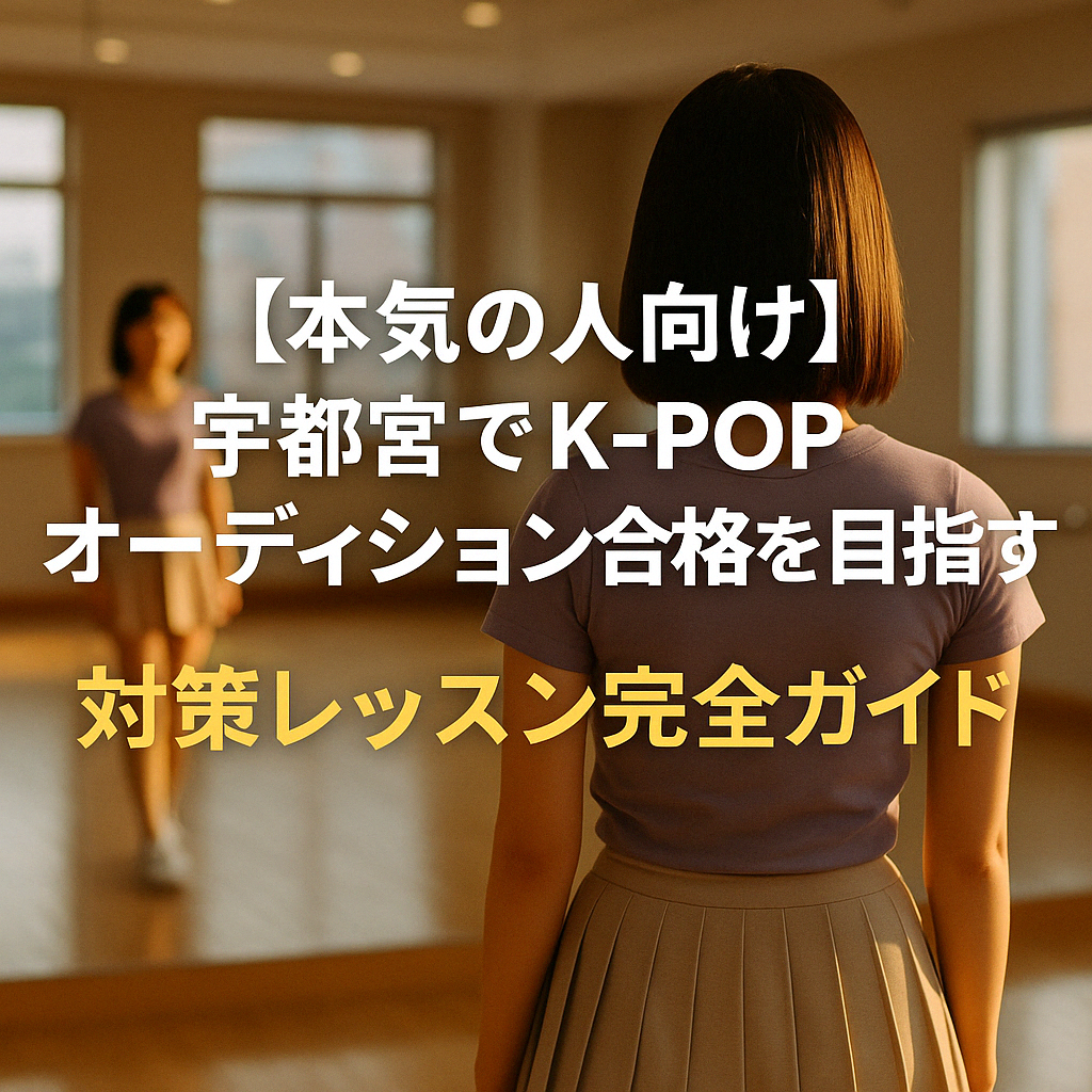 【本気の人向け】宇都宮でK-POPオーディション合格を目指す！対策レッスン完全ガイド🔥