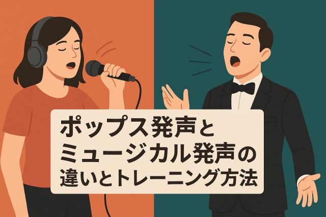 ポップス発声とミュージカル発声の違いとトレーニング方法｜NAYUTAS ナユタス 豊中校｜ボイトレ＆ダンス