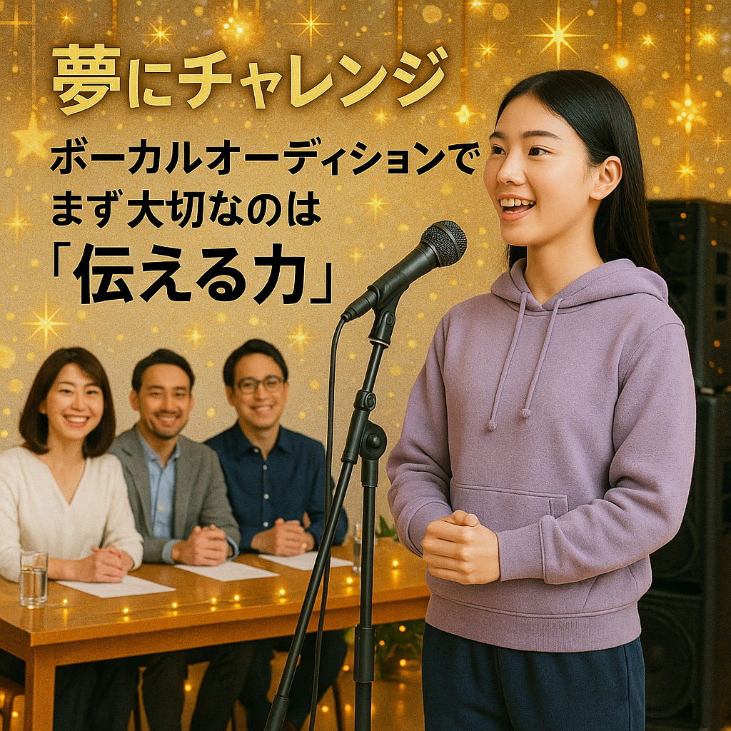 挑戦！ボーカルオーディションでまず大切なのは“伝える力”
