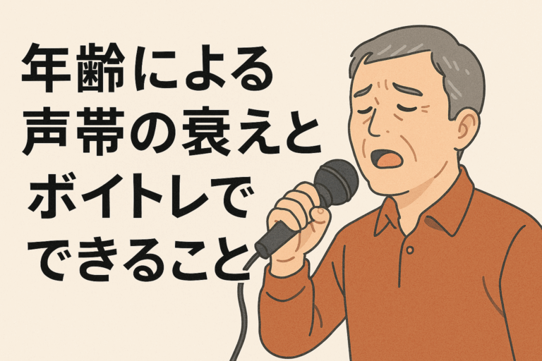 【ナユタス自由が丘校】年齢による声帯の衰えと、ボイトレでできること