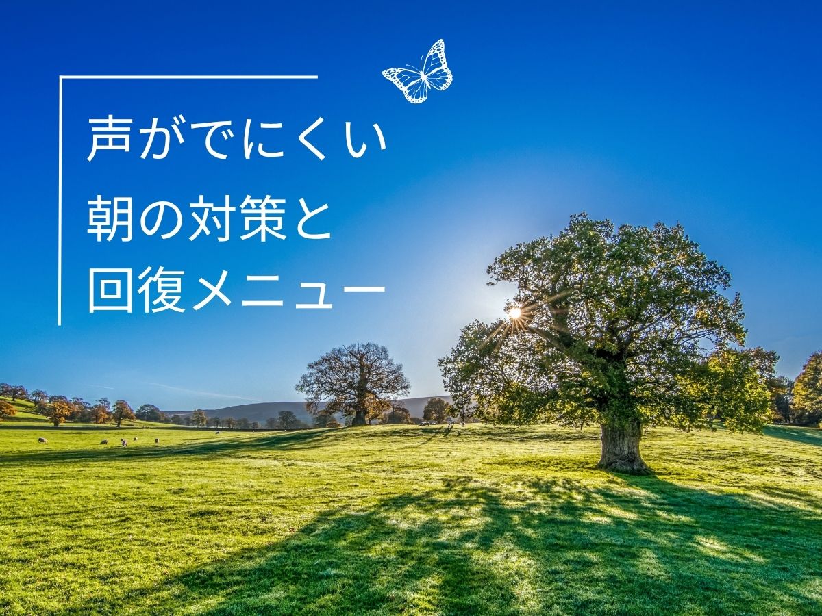 声が出にくい朝の対策と回復メニュー｜NAYUTAS大和校