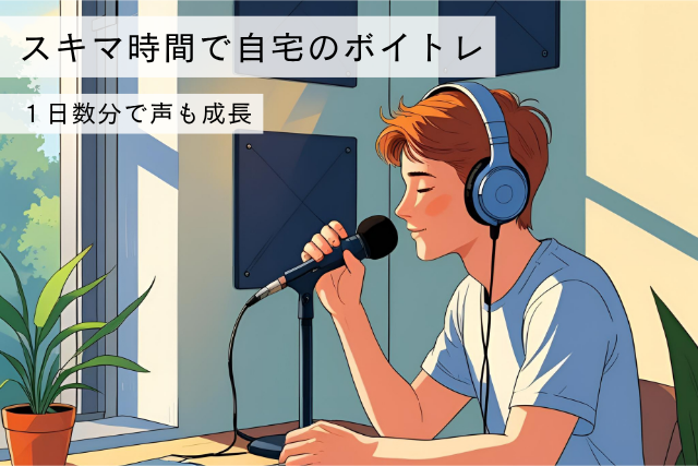 スキマ時間で自宅のボイトレ方法とは？
