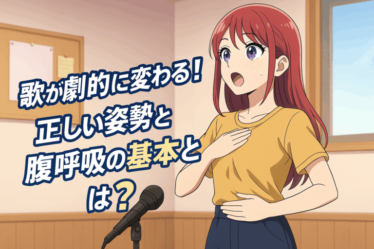 【名古屋 ボイトレ初心者必見】歌が劇的に変わる！正しい姿勢と腹式呼吸の基本とは？