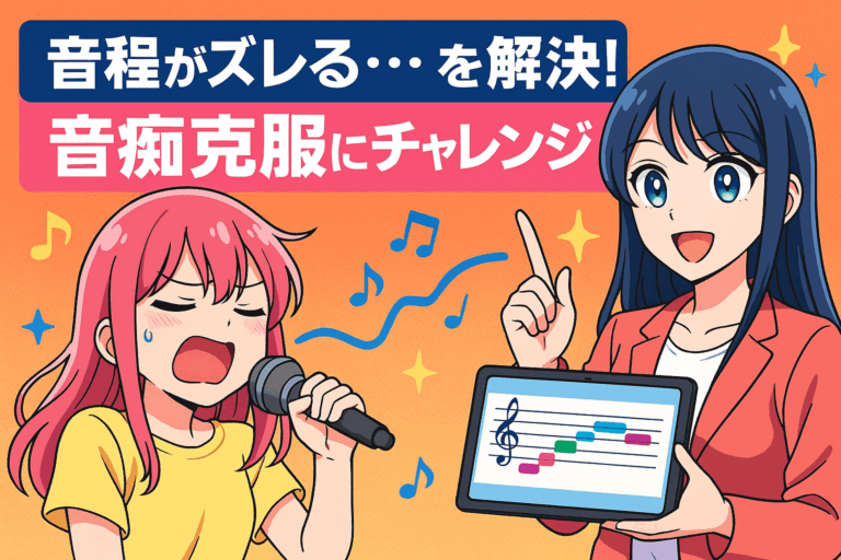 今池・千種でボイトレなら！音程のズレ・音痴を直すマンツーマンレッスン