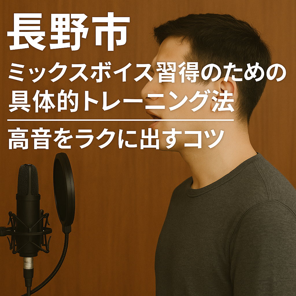 【長野市】ミックスボイス習得のための具体的トレーニング法｜高音をラクに出すコツ