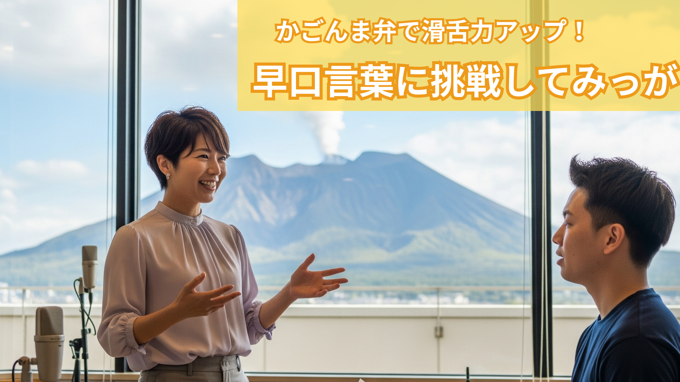 かごんま弁で滑舌力アップ方法とは？早口言葉に挑戦してみっが🤩