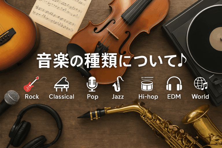 初心に戻って！音楽の種類を知ろう💭