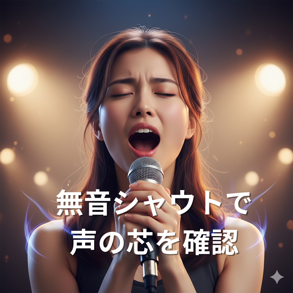 声の芯を確認する「無音シャウトトレーニング」とは？