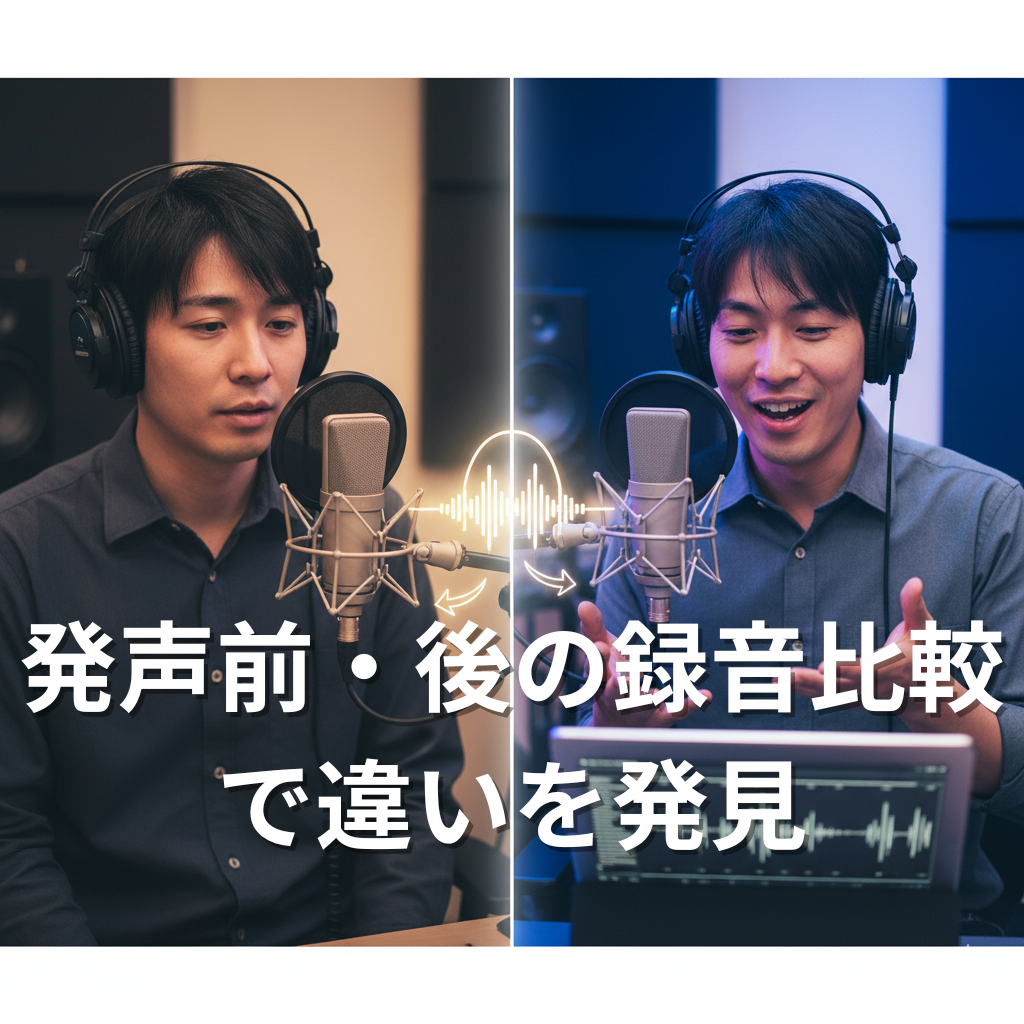 上達が実感できる「発声前後の録音比較トレーニング」とは？