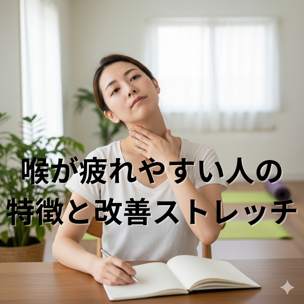 喉が疲れやすい人のための「改善ストレッチ」とは？