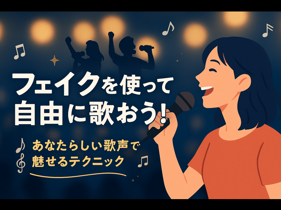 フェイクを使いこなして、もっと自由に歌おう！