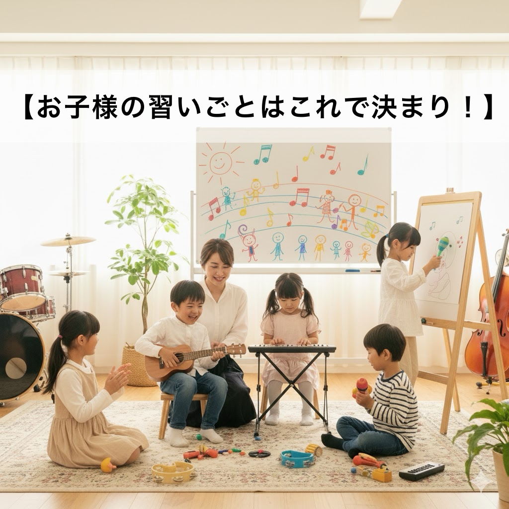 【お子様の習いごとはこれで決まり！】音楽レッスンが子どもの成長に与える5つの効果