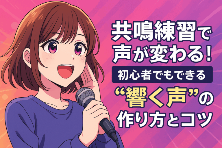 共鳴練習で声が変わる！初心者でもできる“響く声”の作り方とコツ