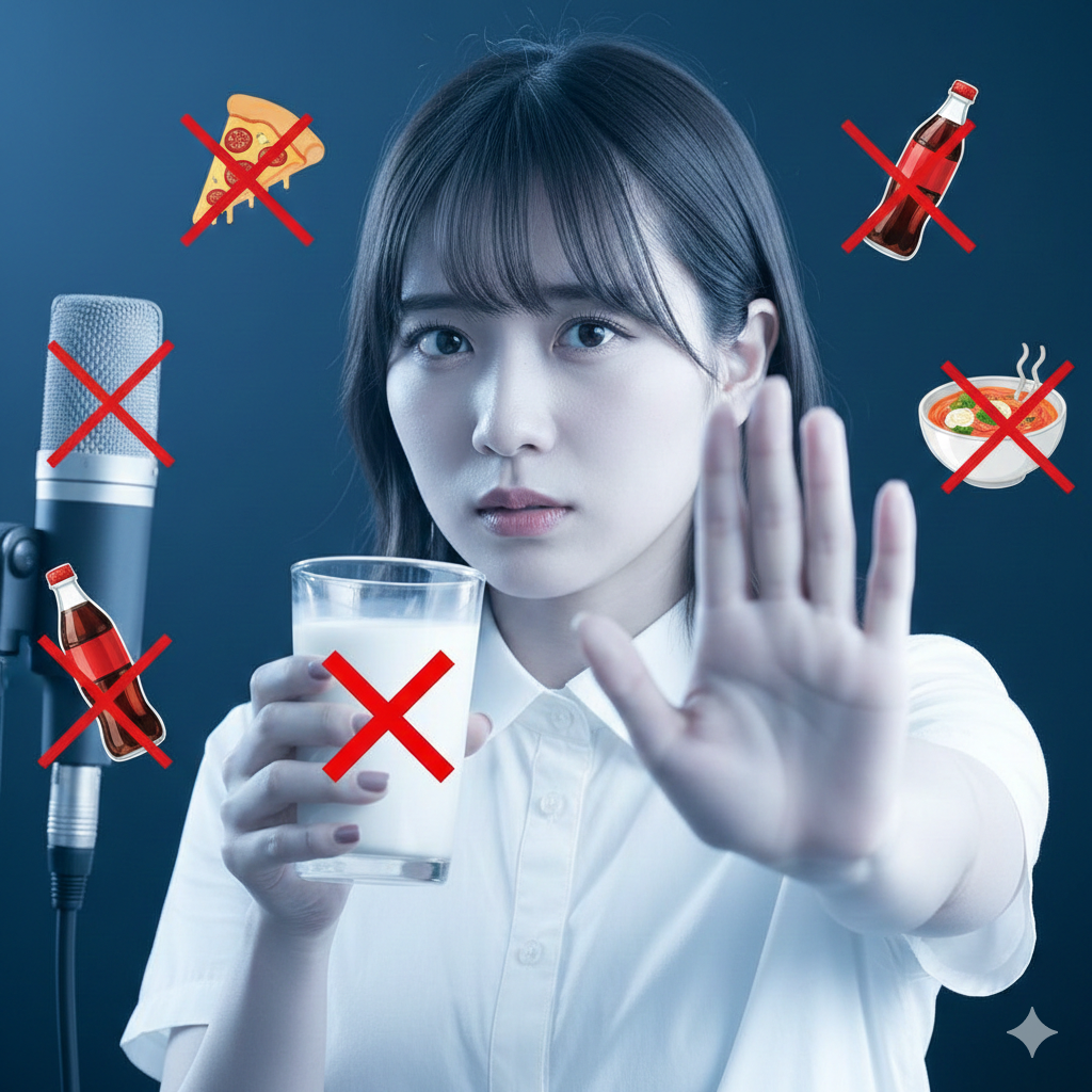 ボーカリストが知っておきたい「歌う前に避けるべき飲食物」とは？