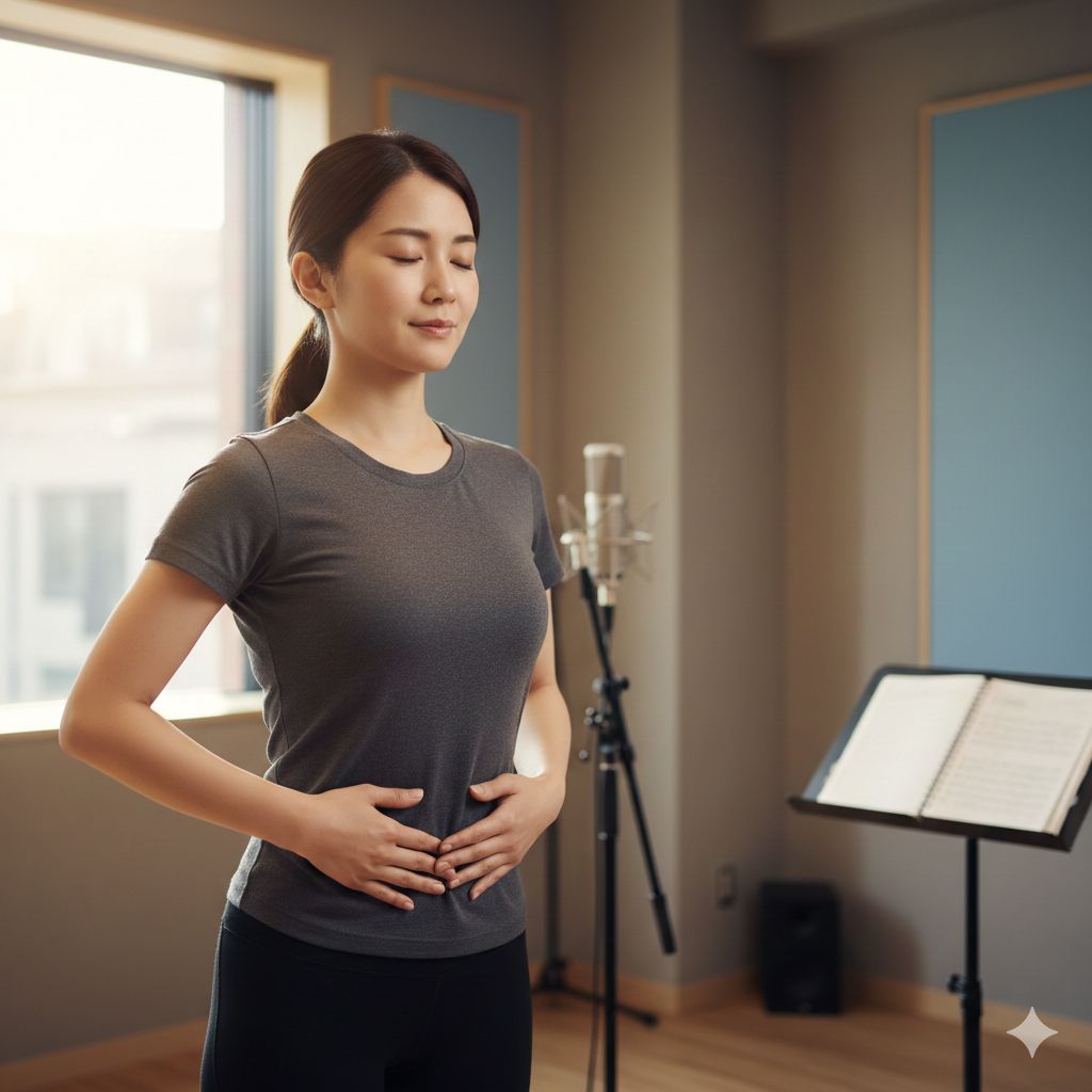 腹式呼吸が身につく「お腹に手を当てた腹式呼吸ワーク」とは？