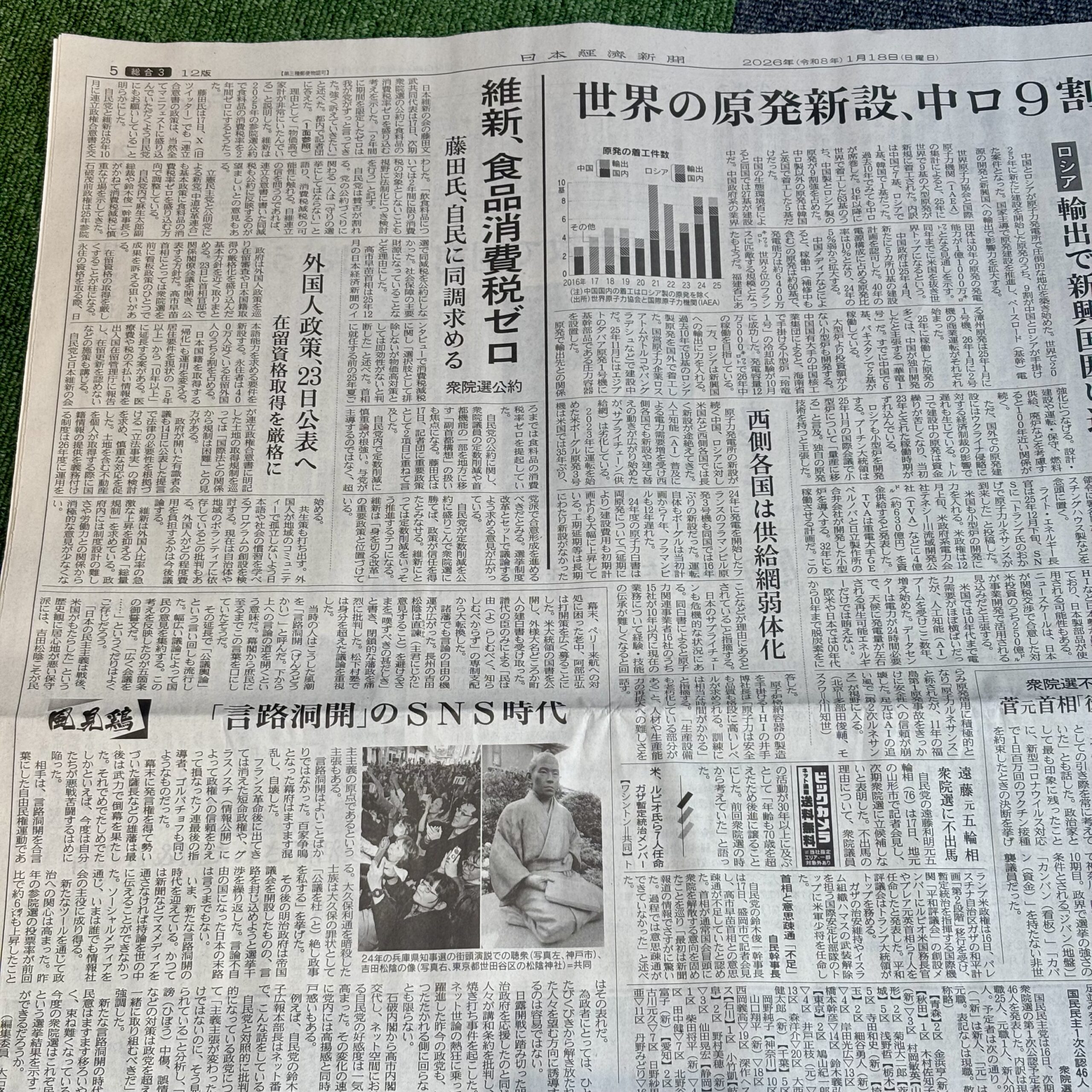 食料品消費税ゼロ公約【埼玉ボイトレスクール・ナユタス川口校】