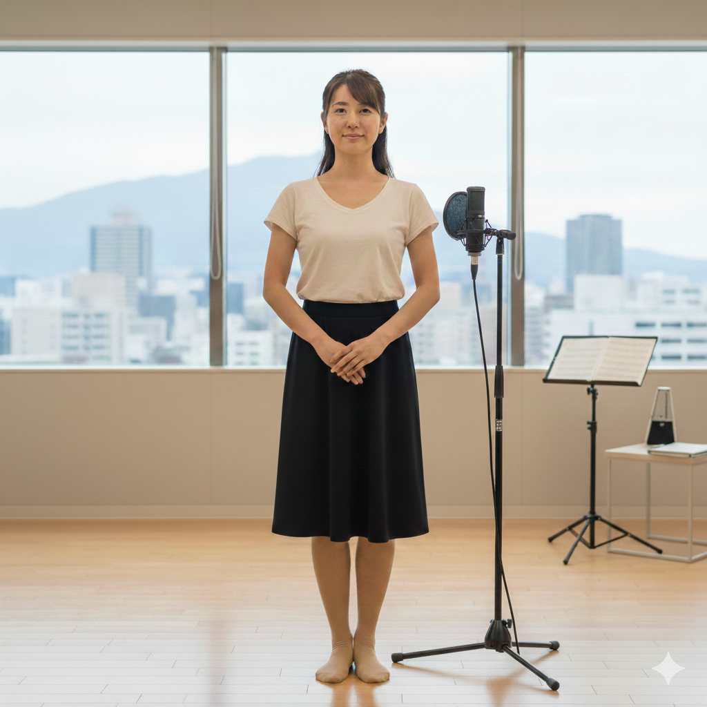 歌いやすい体のバランスを作る足裏重心を感じる立ち姿勢とは？