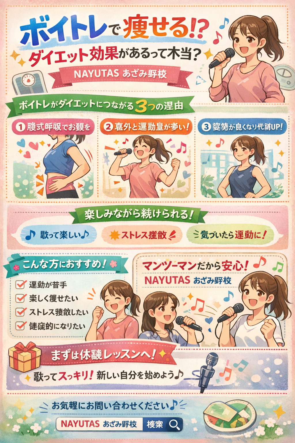 🎤✨【ボイトレで痩せる！？ダイエット効果があるって本当？】✨🎤