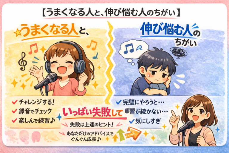 【歌が上手くなる人と、伸び悩む人の違い】