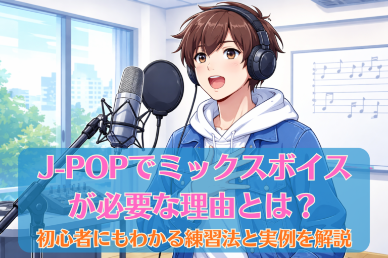 J-POPでミックスボイスが必要な理由とは？初心者にもわかる練習法と実例を解説