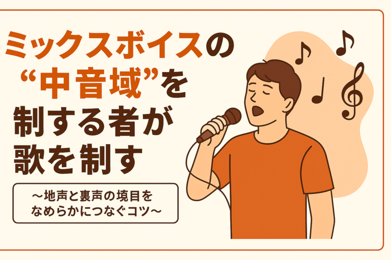 🎤ミックスボイスの“中音域”を制する者が歌を制す〜地声と裏声の境目をなめらかにつなぐコツ〜【NAYUTAS大橋校】