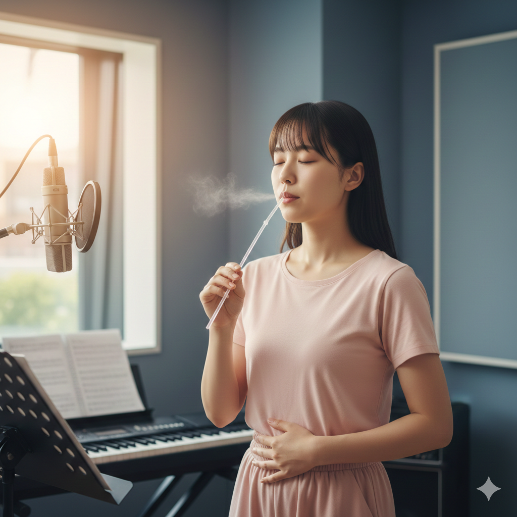 声の通りが良くなるストローを使ったリップロール発声とは？