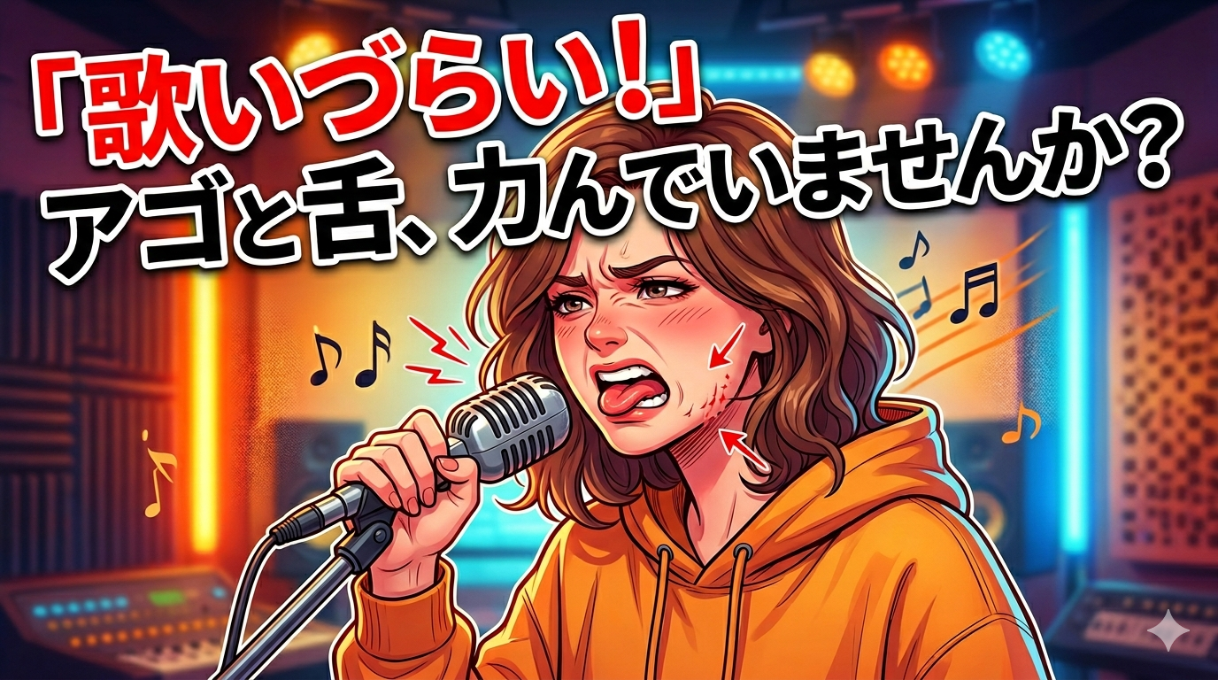 「歌いづらい！」アゴと舌、力んでいませんか？