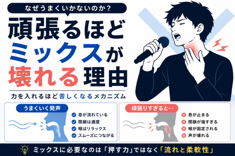 なぜ「頑張るほど」ミックスボイスが壊れるのか - NAYUTAS水戸校(助川)