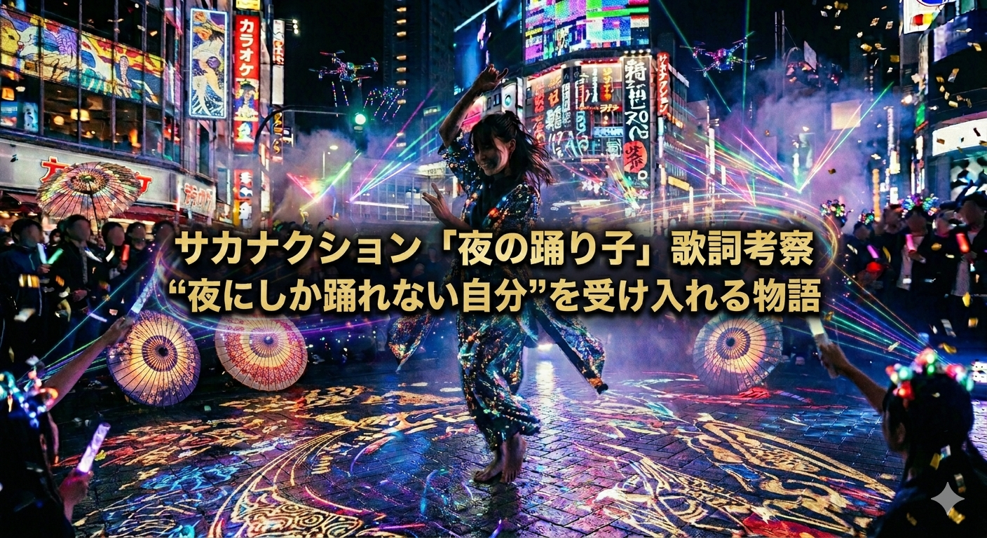 サカナクション「夜の踊り子」 歌詞考察  “夜にしか踊れない自分”を受け入れる物語🌙