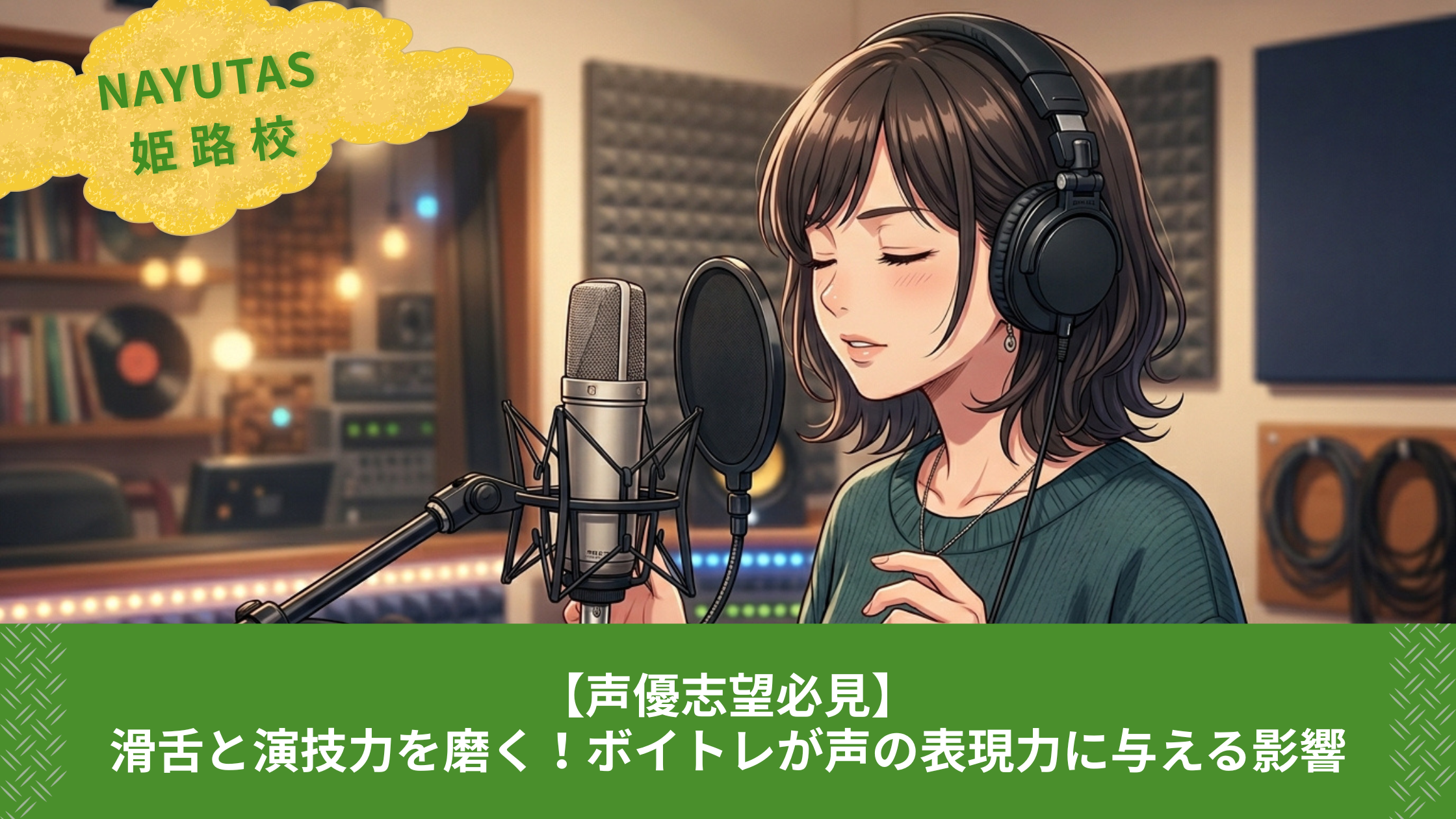 【声優志望必見】滑舌と演技力を磨く！ボイトレが声の表現力に与える影響