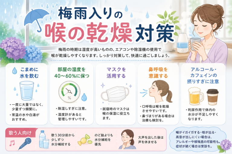 梅雨入りの喉の乾燥対策🎧NAYUTS渋谷校🎧