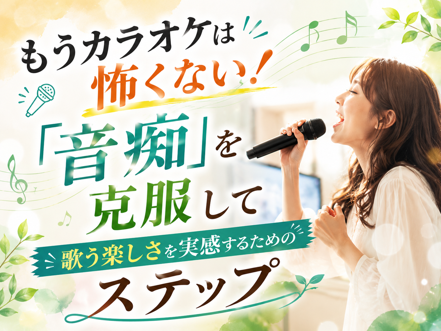 もうカラオケは怖くない！「音痴」を克服して歌う楽しさを実感するためのステップ｜NAYUTAS恵比寿校