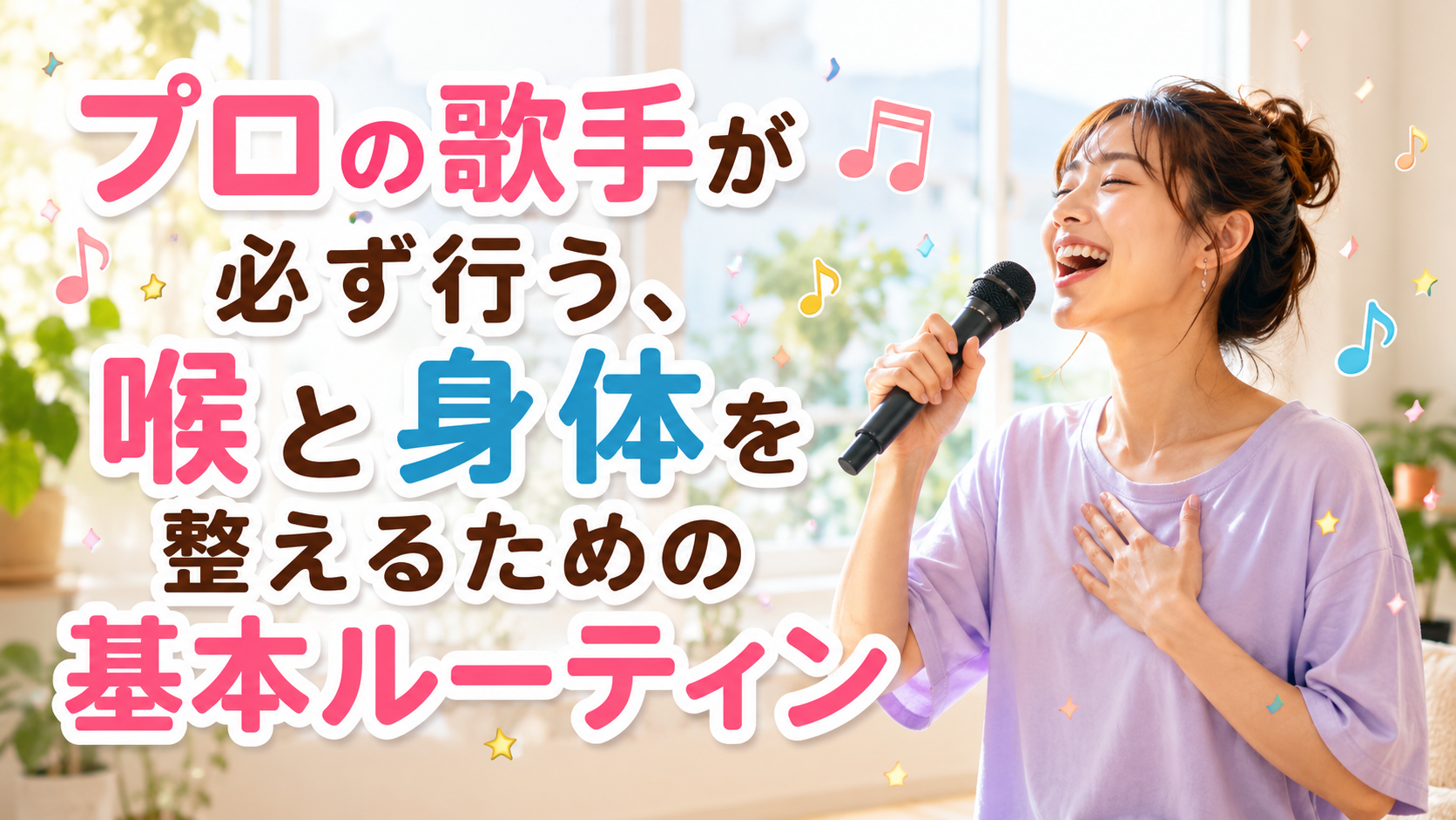 [ナユタス江坂]プロの歌手が必ず行う、喉と体を整えるための基本ルーティン