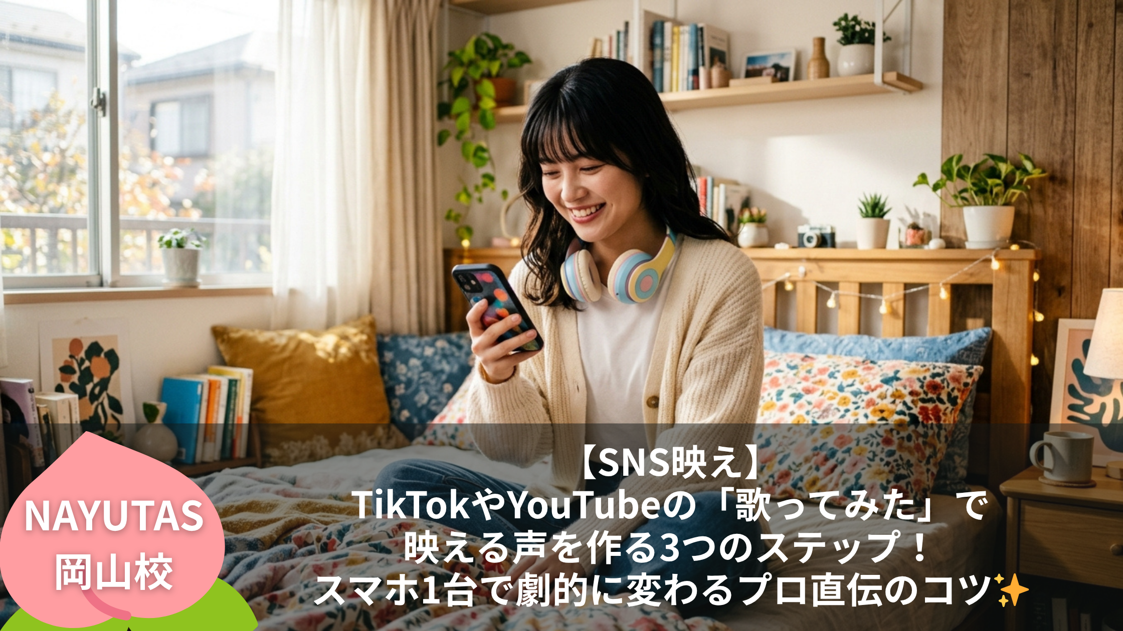 【SNS映え】TikTokやYouTubeの「歌ってみた」で映える声を作る3つのステップ！スマホ1台で劇的に変わるプロ直伝のコツ✨