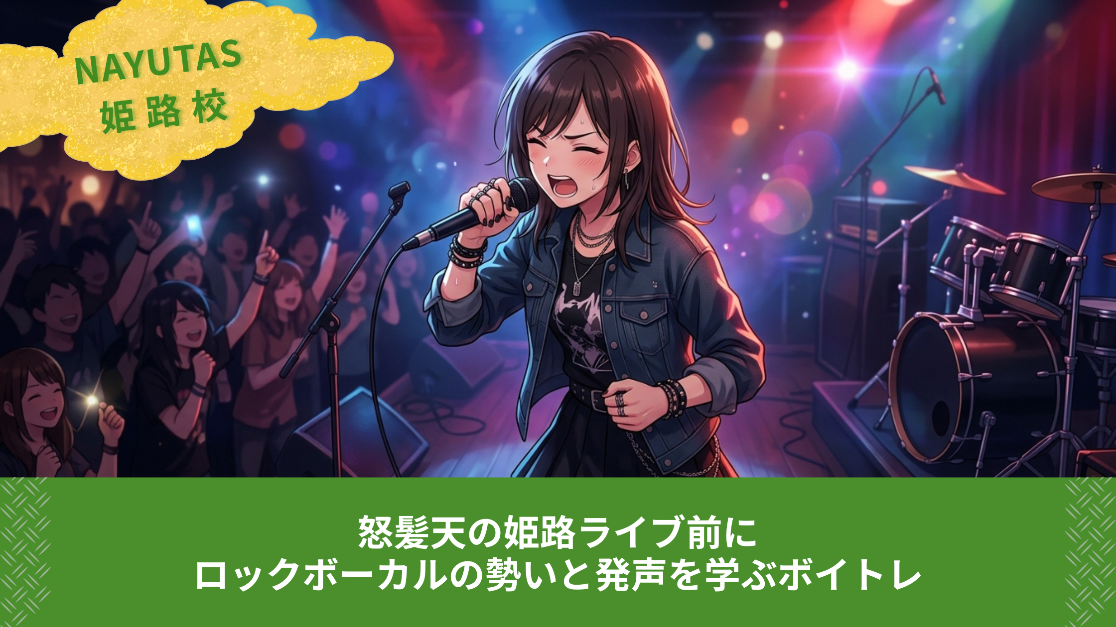 怒髪天の姫路ライブ前に｜ロックボーカルの勢いと発声を学ぶボイトレ
