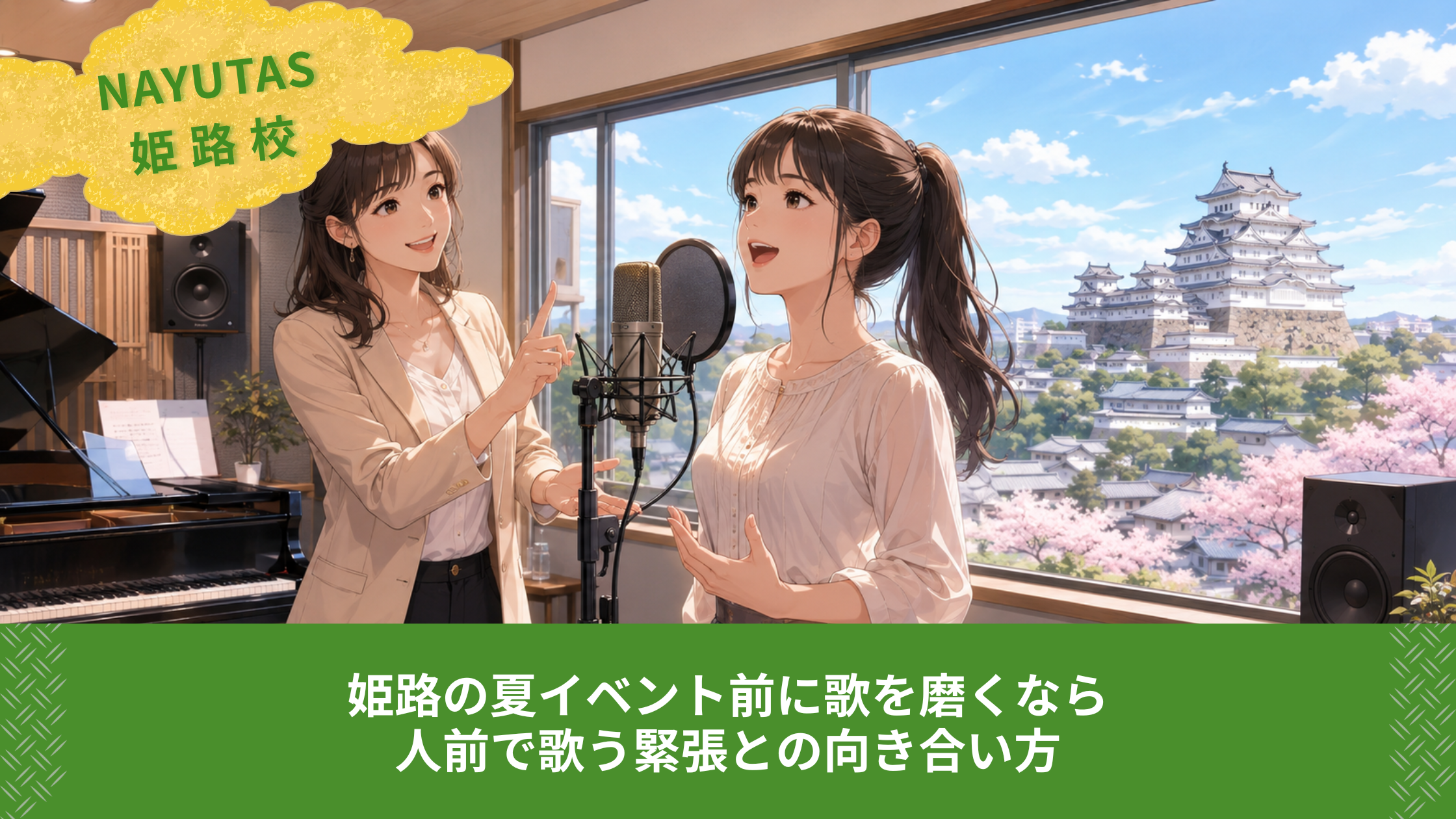姫路の夏イベント前に歌を磨くなら｜人前で歌う緊張との向き合い方