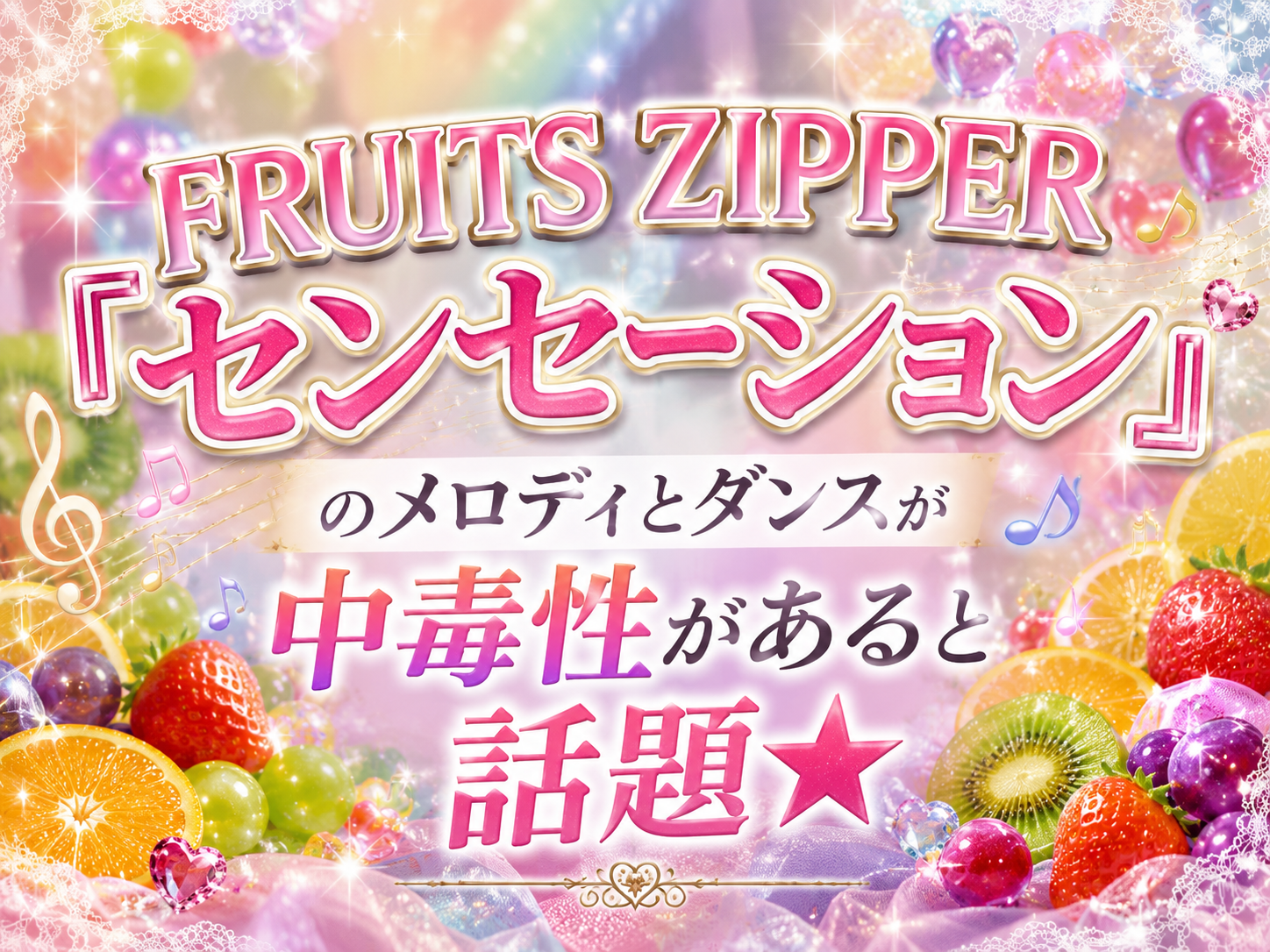 FRUITS ZIPPER「センセーション」のメロディとダンスが中毒性があると話題★｜NAYUTAS本厚木校