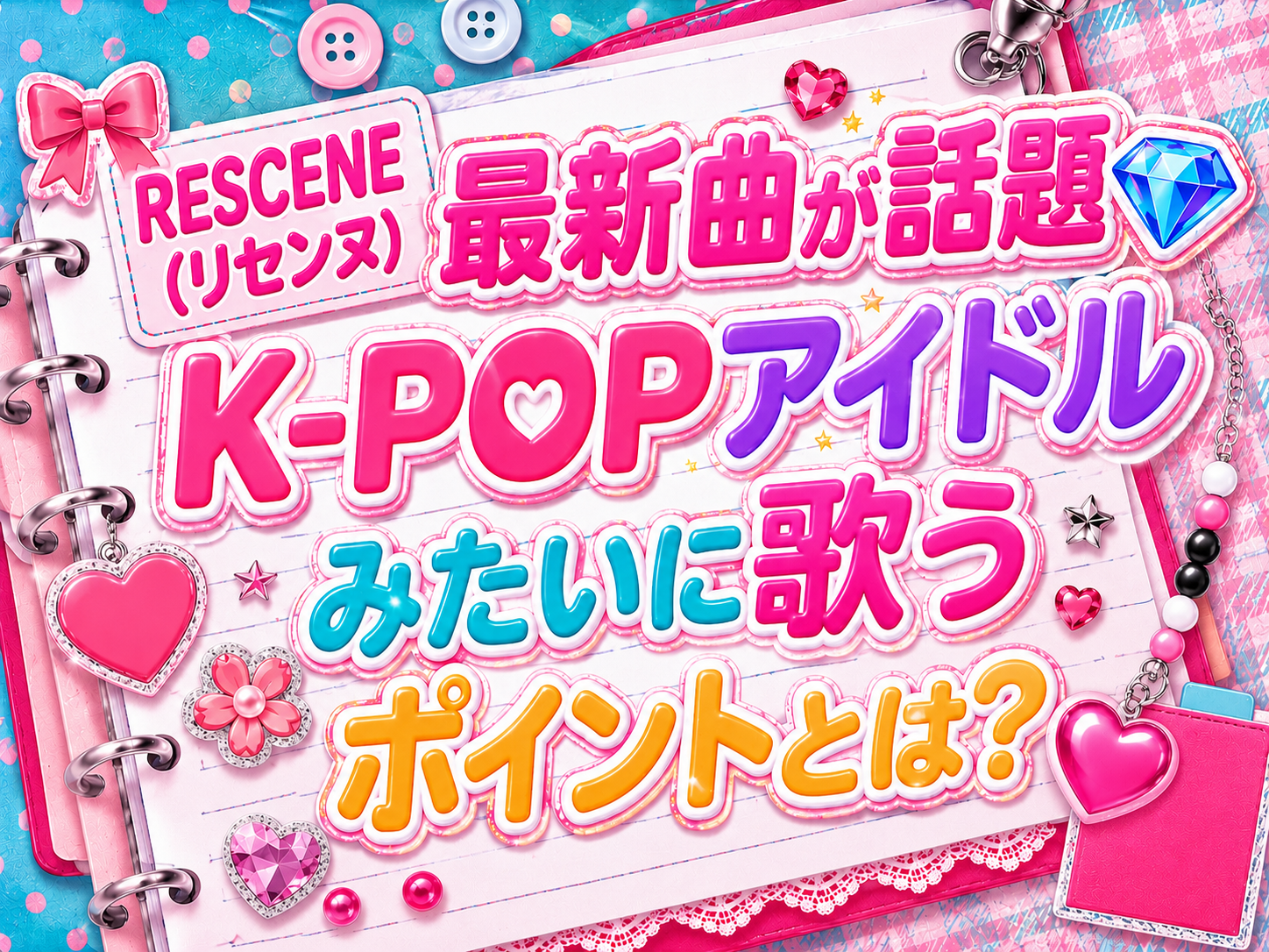 🎀RESCENE(リセンヌ)最新曲が話題💎K-POPアイドルみたいに歌うポイントとは？🩷｜NAYUTAS恵比寿校