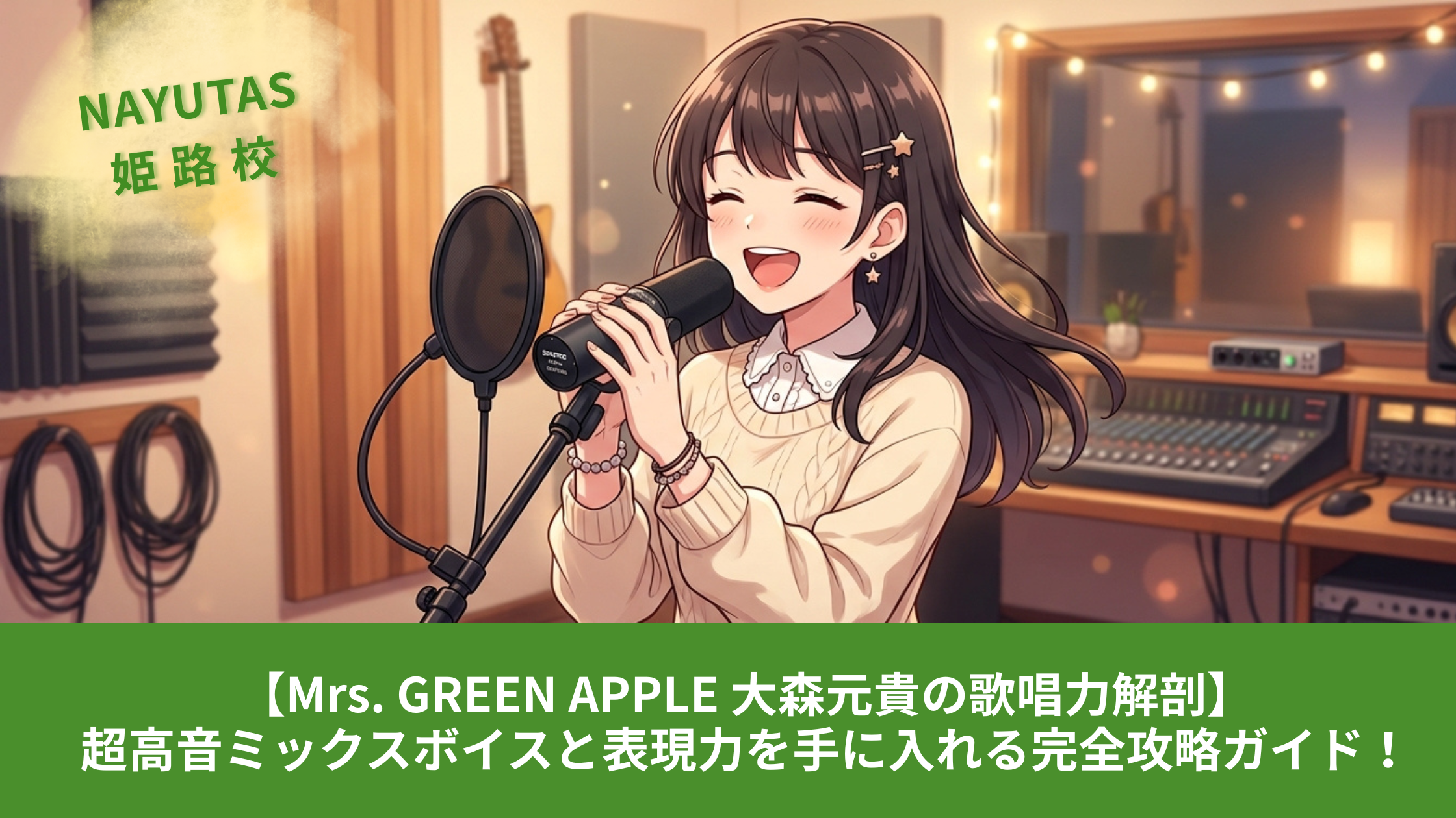 【Mrs. GREEN APPLE 大森元貴の歌唱力解剖】超高音ミックスボイスと表現力を手に入れる完全攻略ガイド！