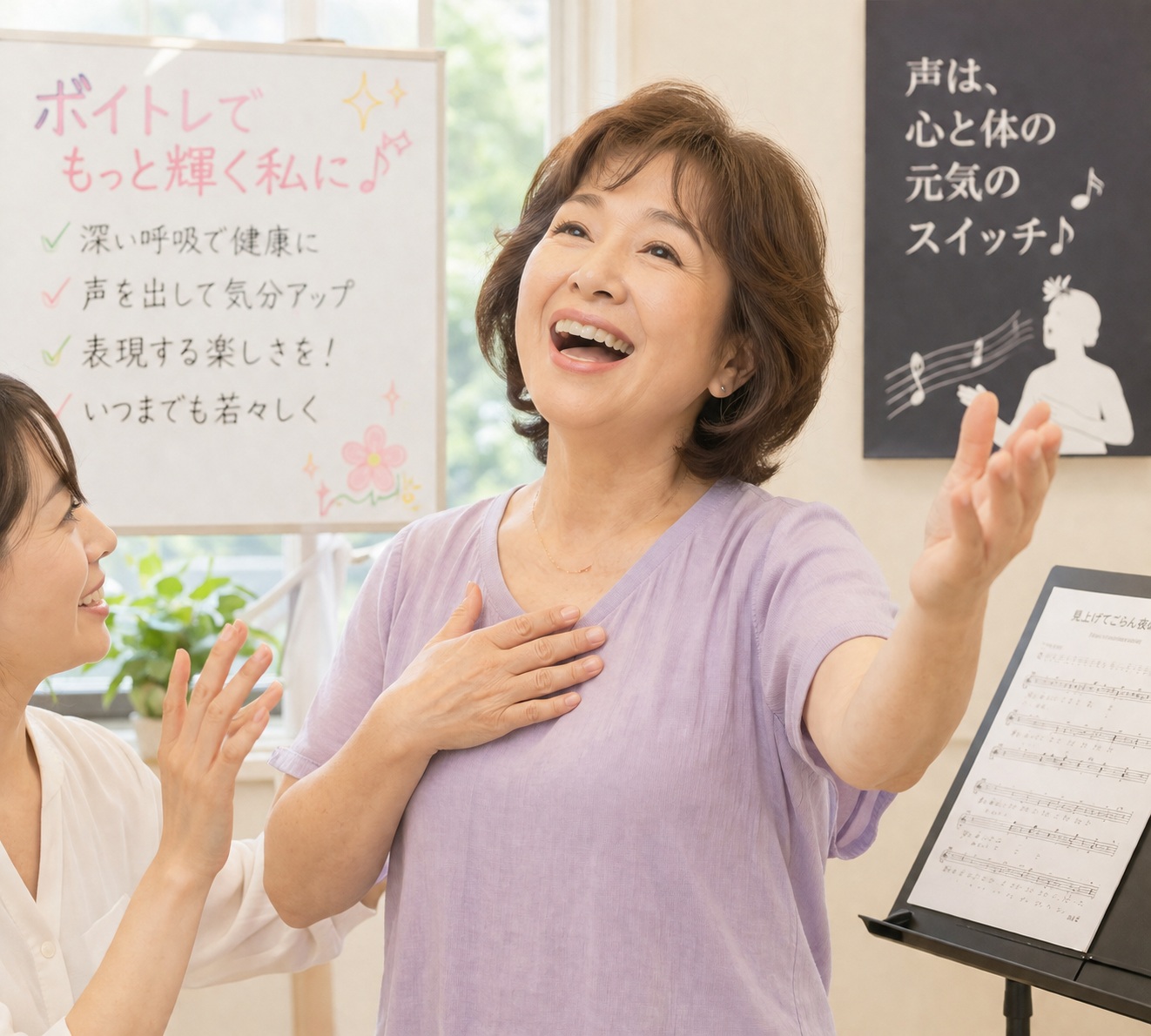 🎤【東戸塚校】60代から始めるボイトレ｜楽しく歌って毎日をもっといきいき！心も体も元気になる新習慣を始めませんか🌸