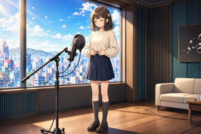 腹式呼吸で声量アップ！