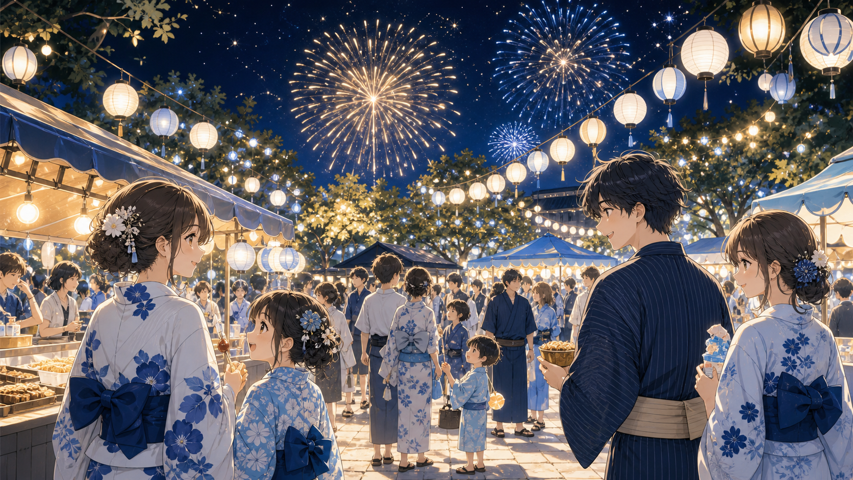 姫路の夏祭りと花火イベントのイメージ