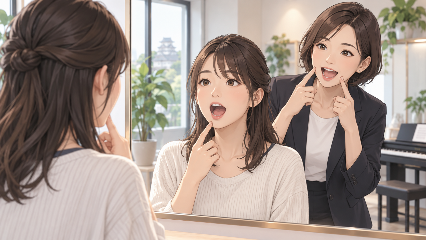 姫路校 滑舌練習 口の動きを確認するレッスン