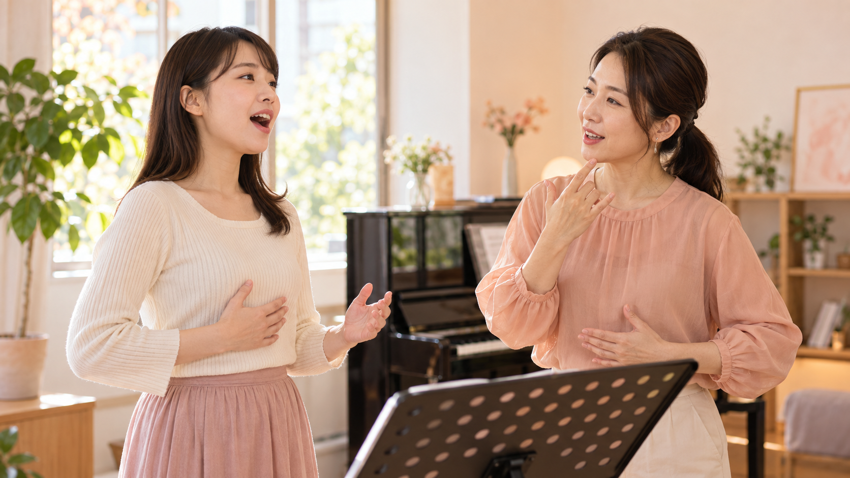 M!LK 罪と罰と雨とキスの歌い方を練習する様子