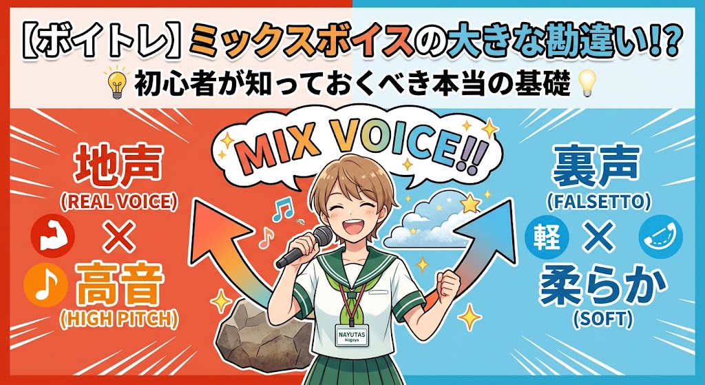 【ミックスボイスの出し方】初心者が知るべき勘違いと本当の基礎